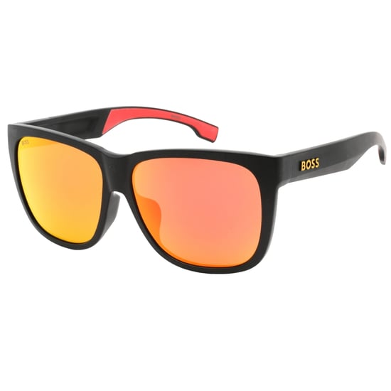 Hugo Boss Red Multilayer Lens Black Sunglasses - Image 2