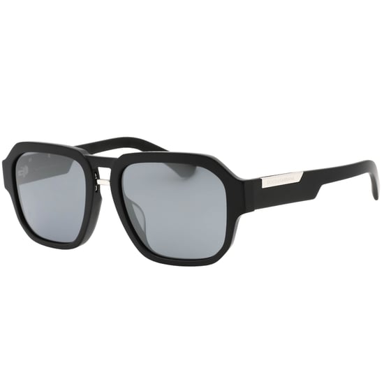 Dolce & Gabbana Silver Grey Lens Matte Black Sunglasses - Image 2