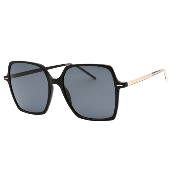 Hugo Boss Grey Lens Gold Arms Black Sunglasses - Image 2