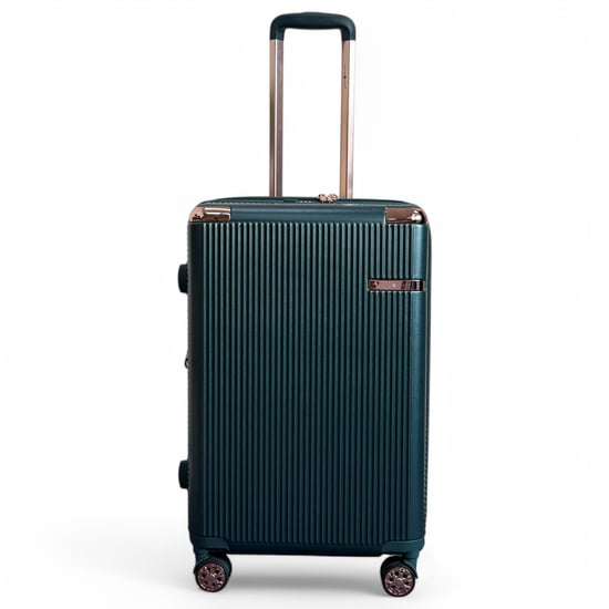 Expanderbart mörkgrönt hårt skal 8-hjuls bagage resekabin resväska set - Image 5