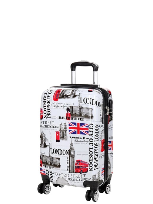 Hard Shell Printed Cabin 36 x 48 x 20 cm Suitcase Luggage Suitable for Easyjet, Ryanair - Image 4