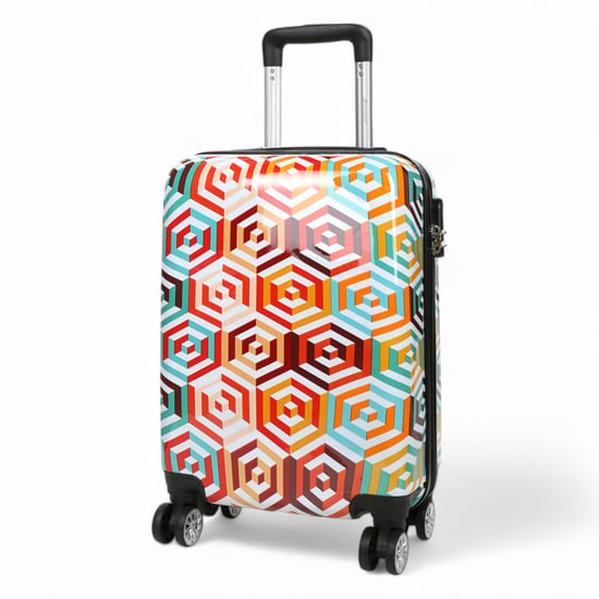 Hard Shell Printed Cabin 55 x 36 x 20 cm PP Suitcase Luggage Suitable for Easyjet, Ryanair - Image 3