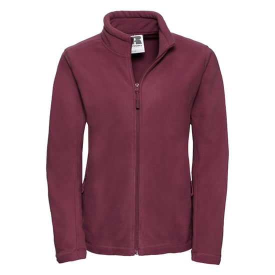 Russell Womens/Ladies Full Zip Outdoor Fleece Jacket (Burgundy) - Image 1