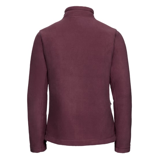 Russell Womens/Ladies Full Zip Outdoor Fleece Jacket (Burgundy) - Image 2
