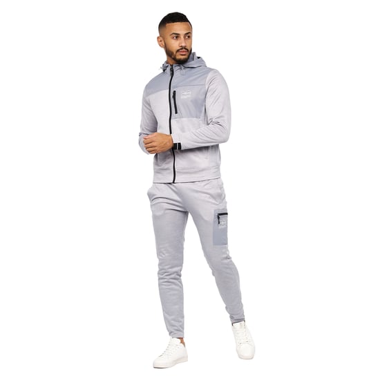 Crosshatch Catmoore Track Top med full dragkedja för män (Grått) - Image 4