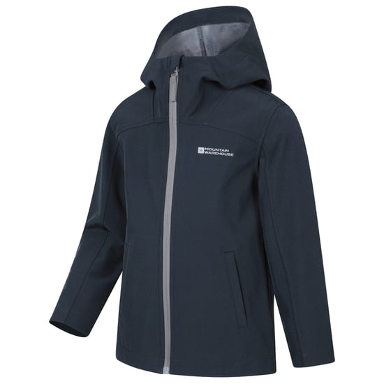 Mountain Warehouse Kinder Retreat Lichtgewicht Softshell Jacket (Zwart) - Image 3