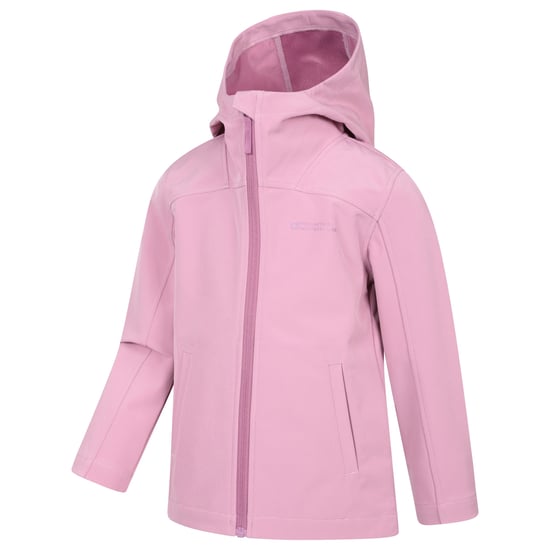 Mountain Warehouse Kinder Retreat Lichtgewicht Soft Shell Jas (Donkerroze) - Image 3