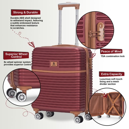 ABS Hardshell Underseat Cabin Suitcase 45 x 35 x 20 cm Luggage Suitable for Easyjet - Image 3