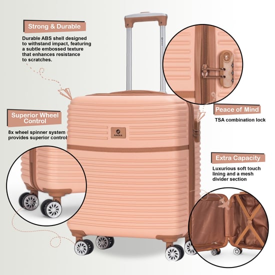 ABS Hardshell Underseat Cabin Suitcase 45 x 35 x 20 cm Luggage Suitable for Easyjet - Image 3
