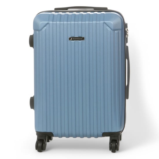 Hard Shell Blue ABS 8 Wheels Underseat Cabin Luggage Suitcase - Image 6
