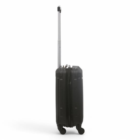 Hard Shell Black ABS 8 Wheels Underseat Cabin Luggage Suitcase - Image 5