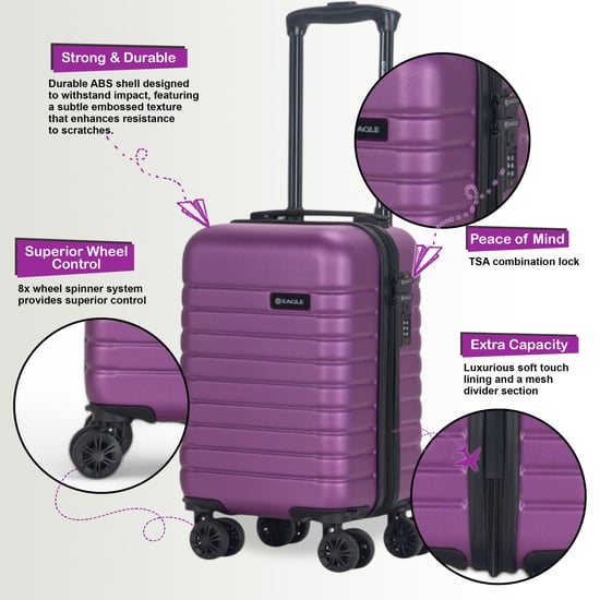ABS Hardshell Underseat Cabin Suitcase 45 x 25 x 20 cm Luggage Suitable for Rynair - Image 3