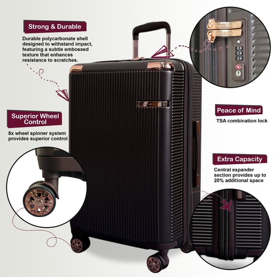 Hard Shell Cabin 55 x 36 x 22 cm PC Suitcase Luggage Suitable for Easyjet, Ryanair - Image 3