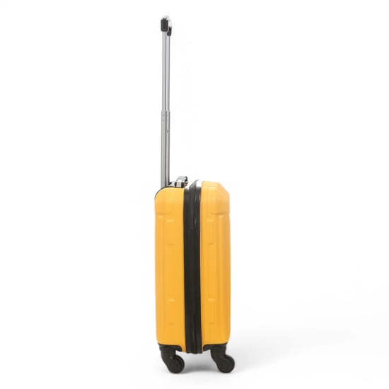 Hard Shell Yellow ABS 8 Wheels Underseat Cabin Luggage Suitcase - Image 5