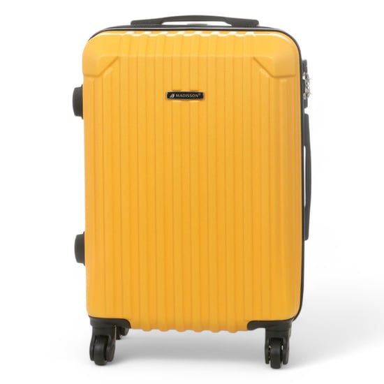 Hard Shell Yellow ABS 8 Wheels Underseat Cabin Luggage Suitcase - Image 6