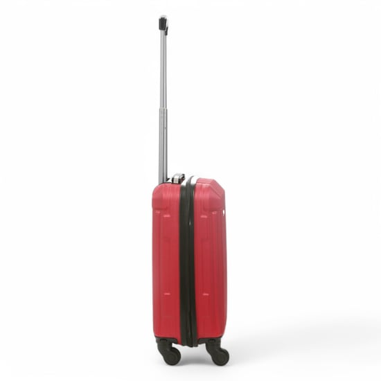 Hard Shell Red ABS 8 Wheels Underseat Cabin Luggage Suitcase - Image 5