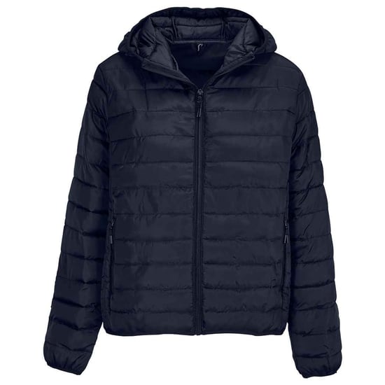 SOLS Dames Stream Gewatteerde Hoodie Jas (Frans Marineblauw) - Image 1