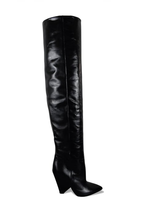 Saint Laurent Niki 105 overknee laarzen Zwart - Image 1