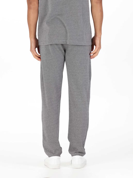 Luke 1977 Men's Genil Smart Herringbone Joggers in Grey - Image 4