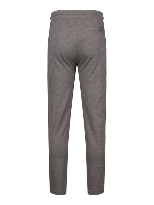 Luke 1977 Men's Genil Smart Herringbone Joggers in Grey - Image 6