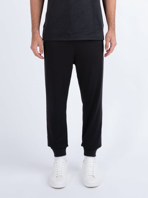 Luke 1977 Men's Dawson Jacquard Joggers in Black - Image 3