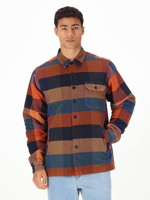 Luke 1977 Men's Bala 4000 Quilted Shacket in Orange - Image 4