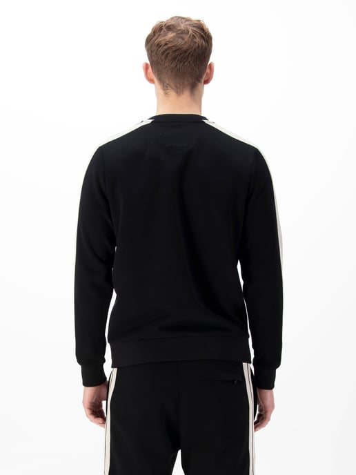 Luke 1977 Men's Massachusetts Tape Detail Sweatshirt in Black - Image 3