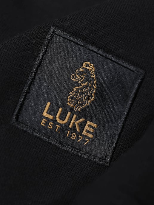 Luke 1977 Men's Davao Zip Neck Sweatshirt in Black - Image 6