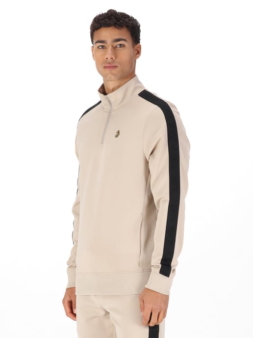 Luke 1977 Men's Tttqr Quarter-Zip Sweatshirt in Brown - Image 3