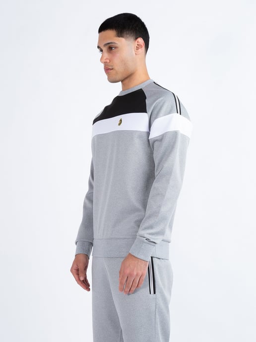 Luke 1977 Men's Adam 3 Panelled Sweatshirt in Grey - Image 3