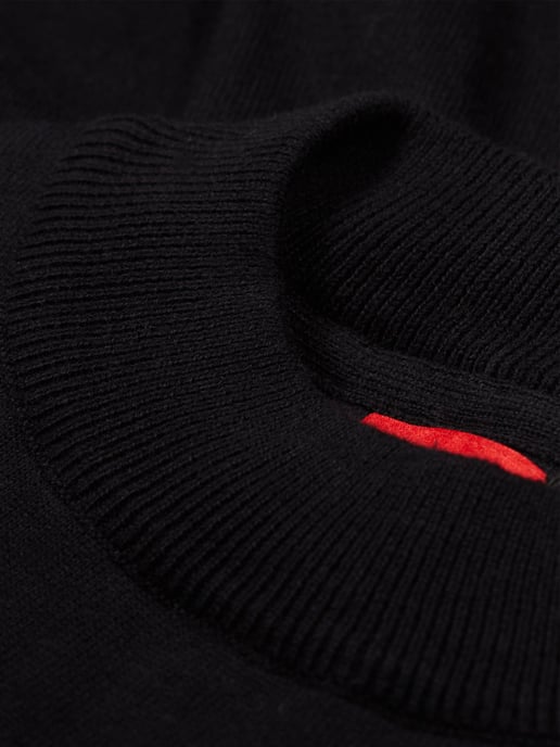 Luke 1977 Men's Jenson Funnel Neck Knitted Jumper in Black - Image 6