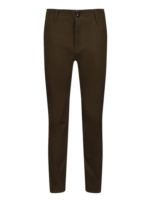 Luke 1977 Men's Alpa Tapered Slim Fit Chinos Trousers in Green - Image 2