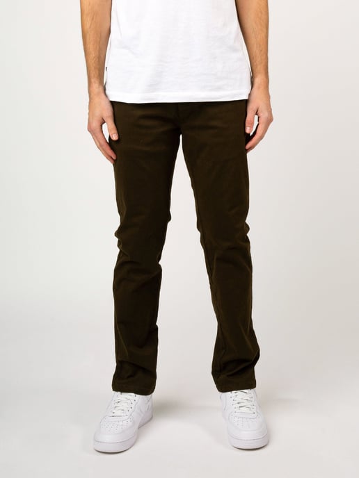 Luke 1977 Men's Alpa Tapered Slim Fit Chinos Trousers in Green - Image 3