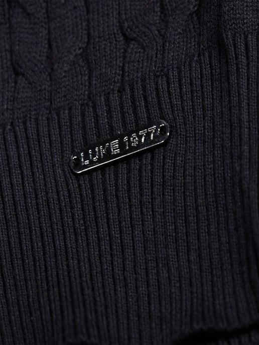 Luke 1977 Men's The Hamptons Textured Knitted Jumper in Black - Image 6