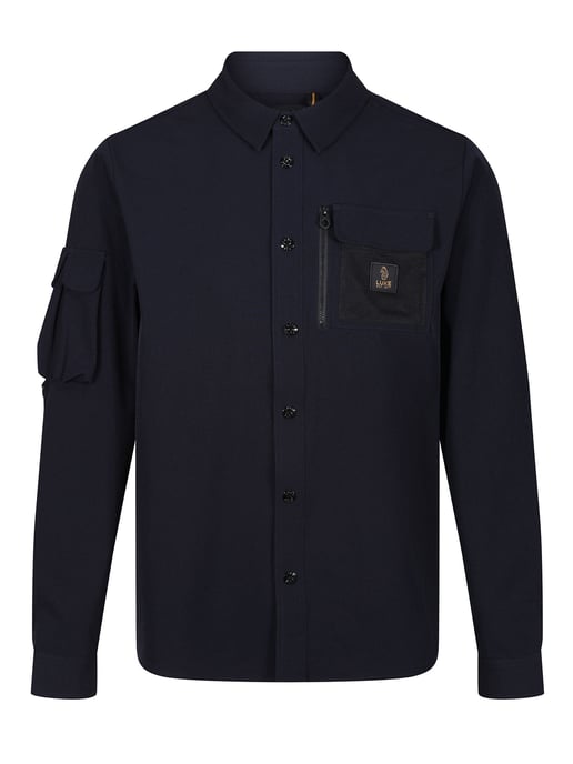 Luke 1977 Men's Hulun Technical Overshirt in Blue - Image 2