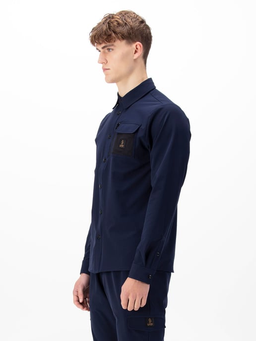Luke 1977 Men's Hulun Technical Overshirt in Blue - Image 3