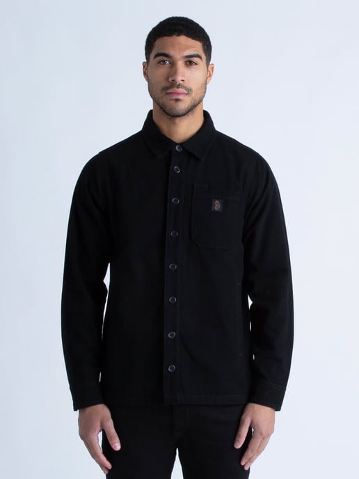 Luke 1977 Men's Bala Lake Overshirt in Black - Image 4