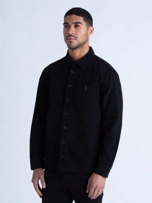 Luke 1977 Men's Bala Lake Overshirt in Black - Image 6
