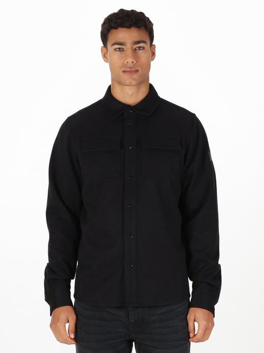 Luke 1977 Men's Ettrick Overshirt in Black - Image 1
