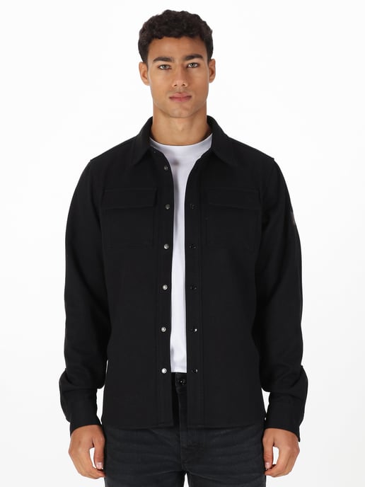 Luke 1977 Men's Ettrick Overshirt in Black - Image 3