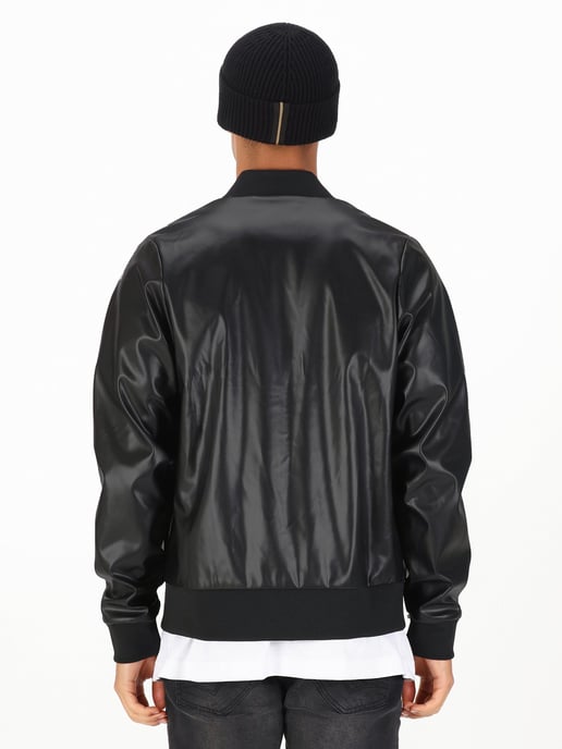 Luke 1977 Men's Tovey Debossed Bomber Jacket in Black - Image 4