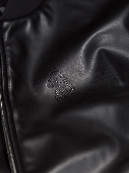 Luke 1977 Men's Tovey Debossed Bomber Jacket in Black - Image 6