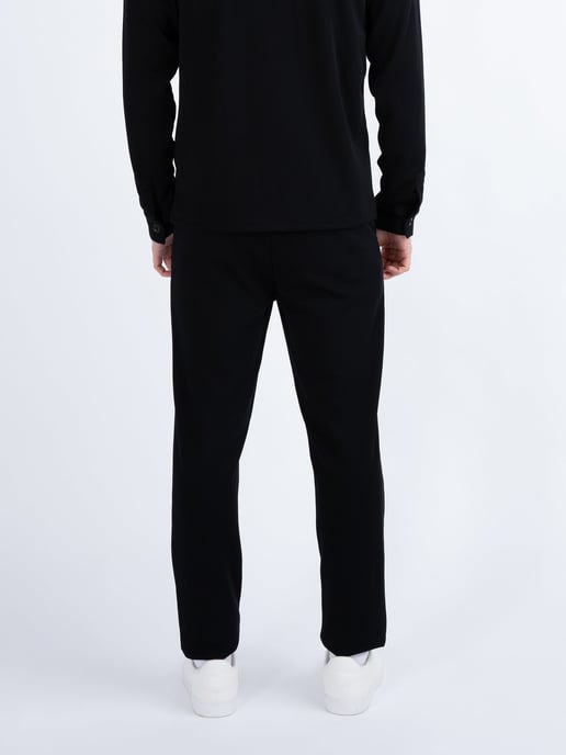 Luke 1977 Men's Cordon Stretch Cord Textured Trousers in Black - Image 5