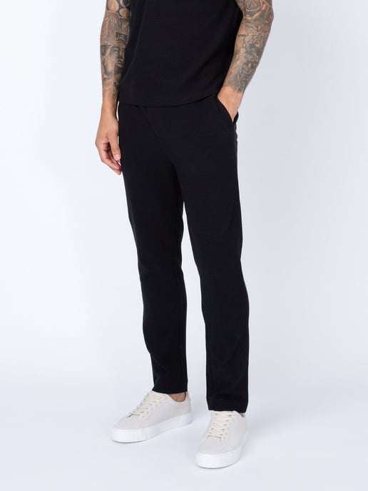 Luke 1977 Men's Mayon Textured Trousers in Black - Image 1