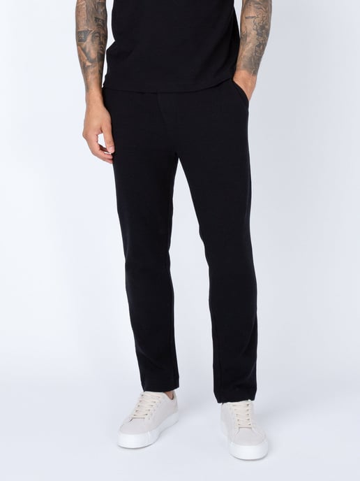 Luke 1977 Men's Mayon Textured Trousers in Black - Image 3