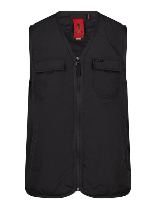 Luke 1977 Men's Austin Tx Gilet in Black - Image 2