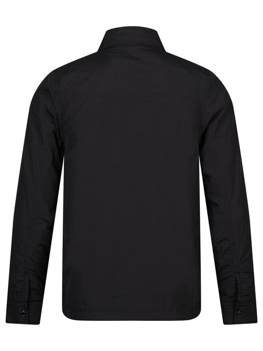 Luke 1977 Men's Seattle Crinkled Nylon Shacket in Black - Image 5