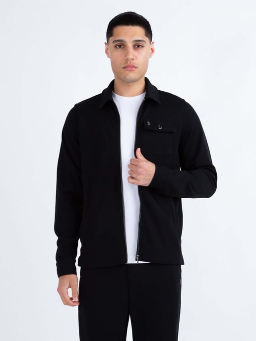 Luke 1977 Men's Concord Stretch Cord Textured Jacket in Black - Image 1