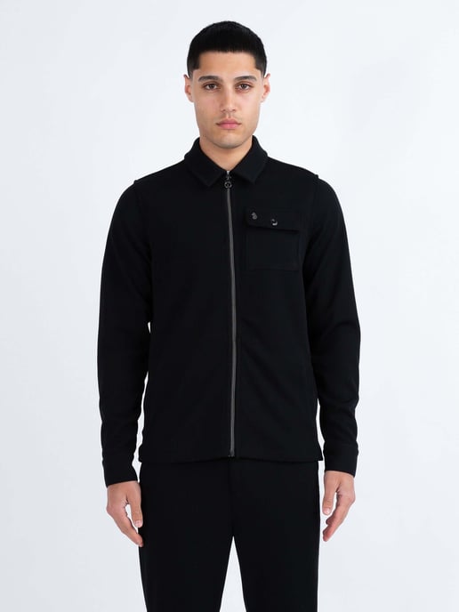 Luke 1977 Men's Concord Stretch Cord Textured Jacket in Black - Image 4