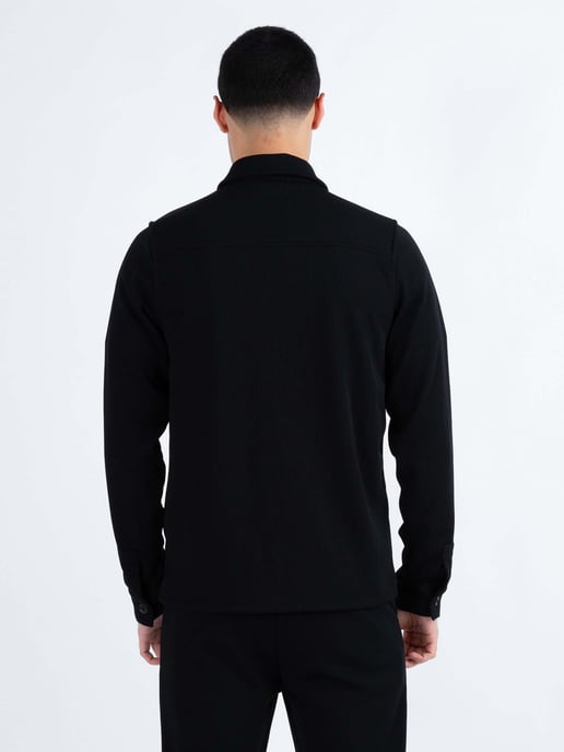 Luke 1977 Men's Concord Stretch Cord Textured Jacket in Black - Image 6